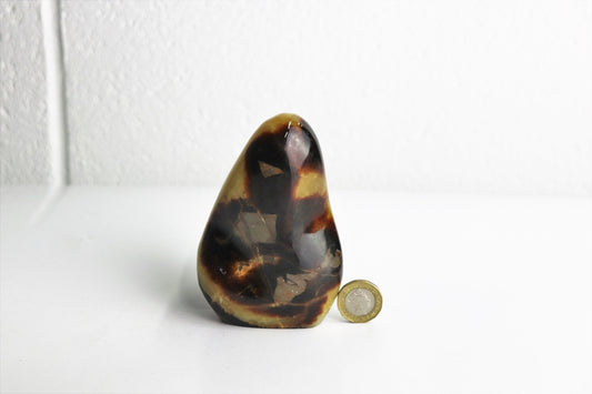 26) Large Septarian Yellow Calcite Crystal