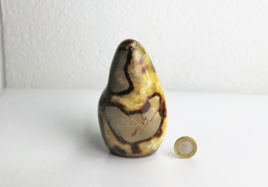23) Large Septarian Yellow Calcite Crystal