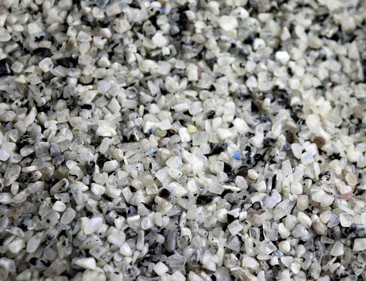Extra Small Moonstone Crystal Chips Tumblestones 50g Bags - Arts Crafts
