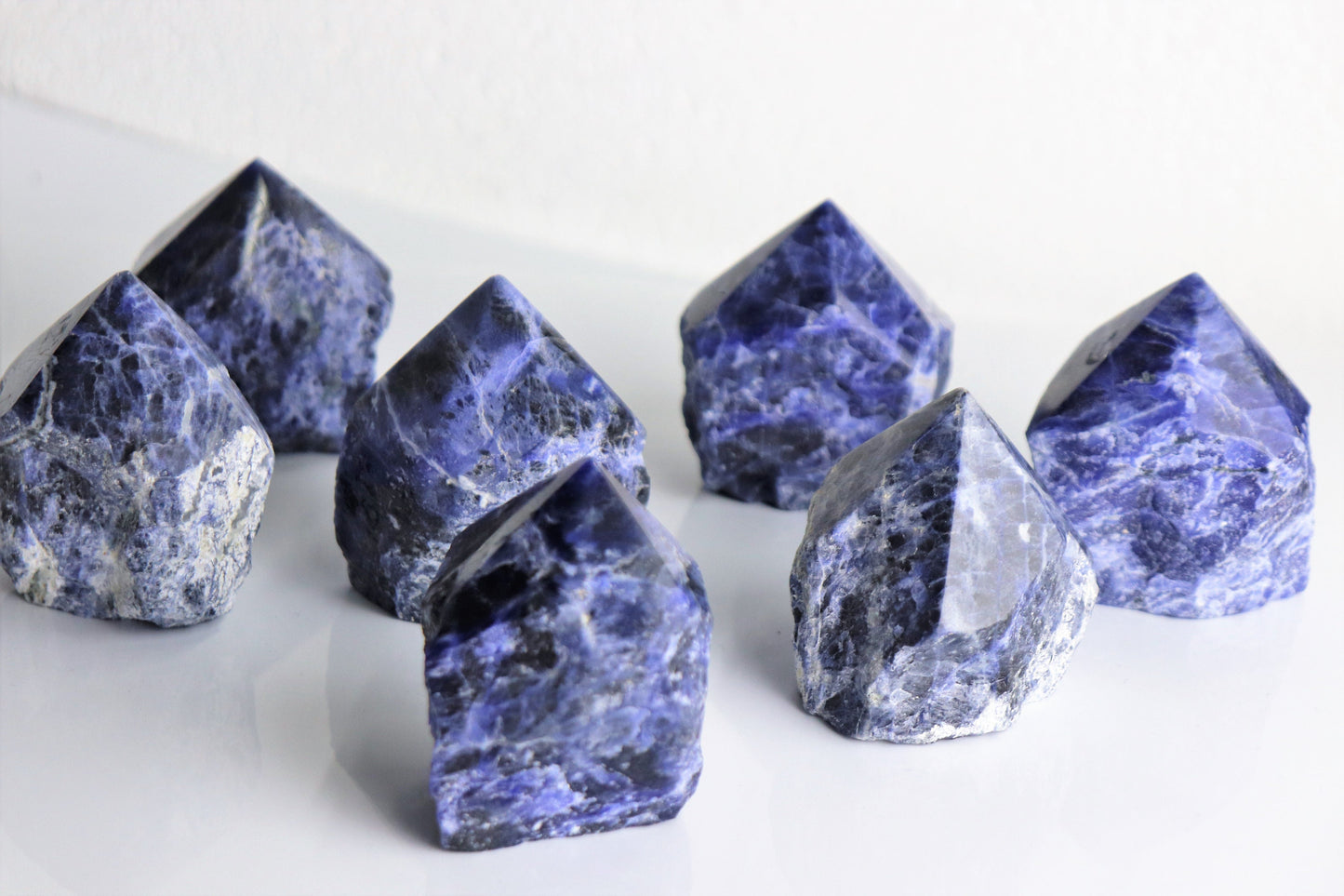 Sodalite Crystal Point Top Polished Brazil