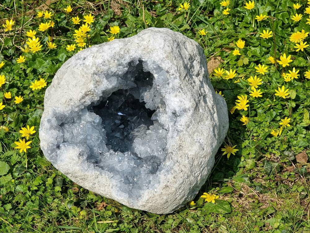Very Large Celestite Crystal Natural Cluster 43.9 KG