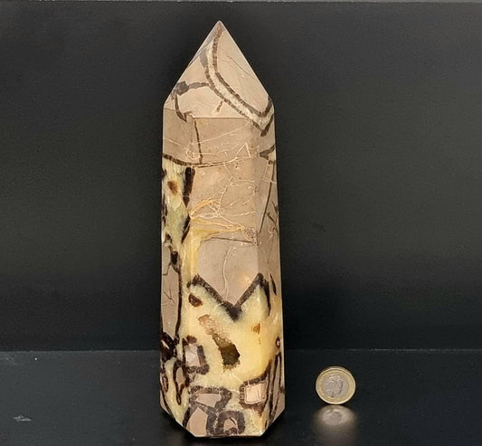7) Large Septarian Crystal Prism