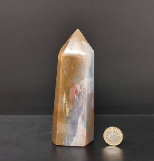13) Ocean Jasper Crystal Prism