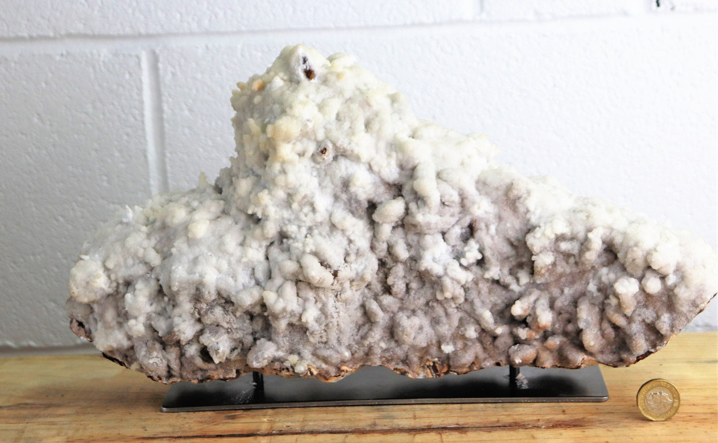2) Extra Large Cave Calcite & Quartz Crystal Unique Home Decor  37cm