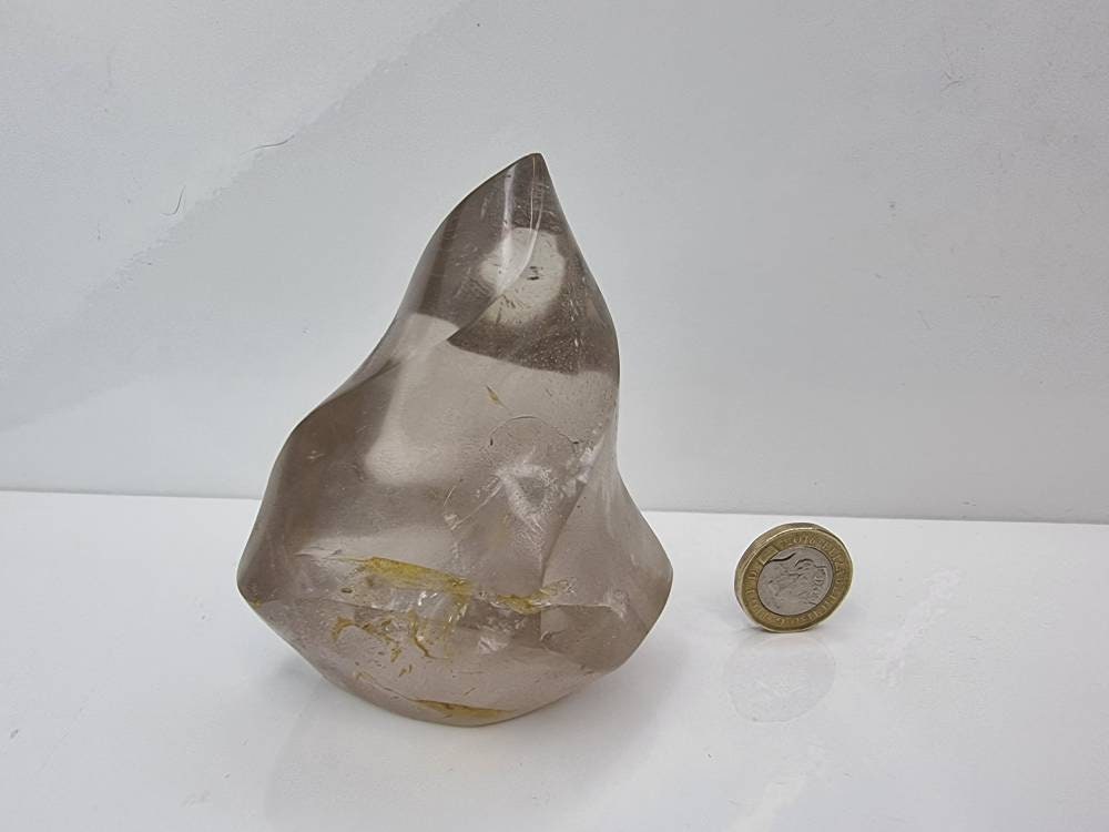 11) Smoky Quartz Crystal Flame