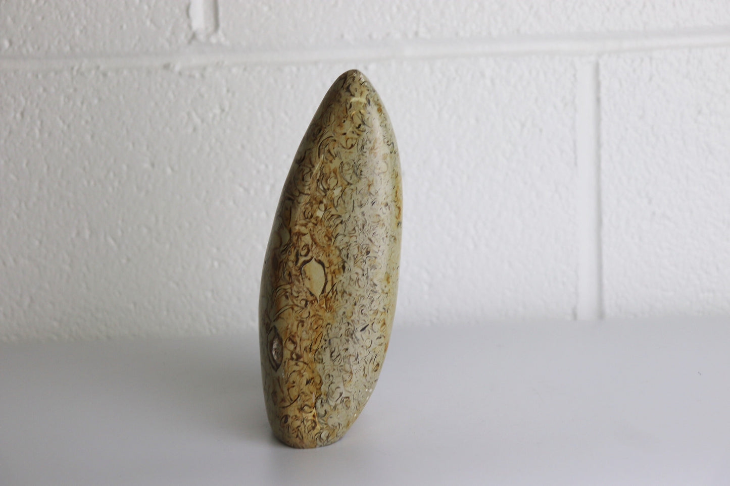 7) Large Coquillage Shell Jasper Crystal Ornament