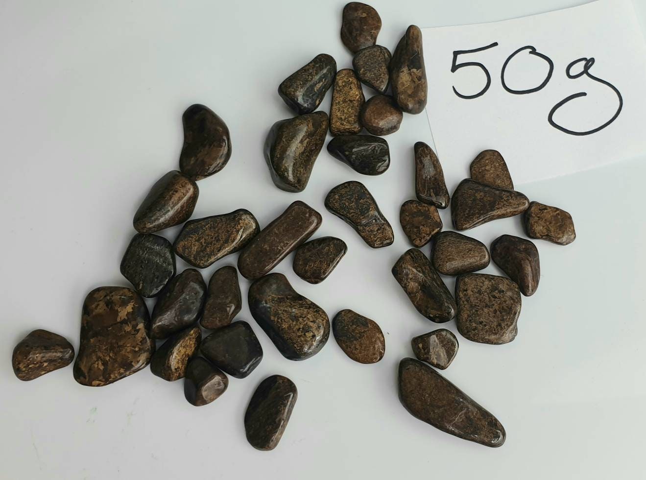 Small Bronzite Crystal Tumblestones 50g bag arts & crafts