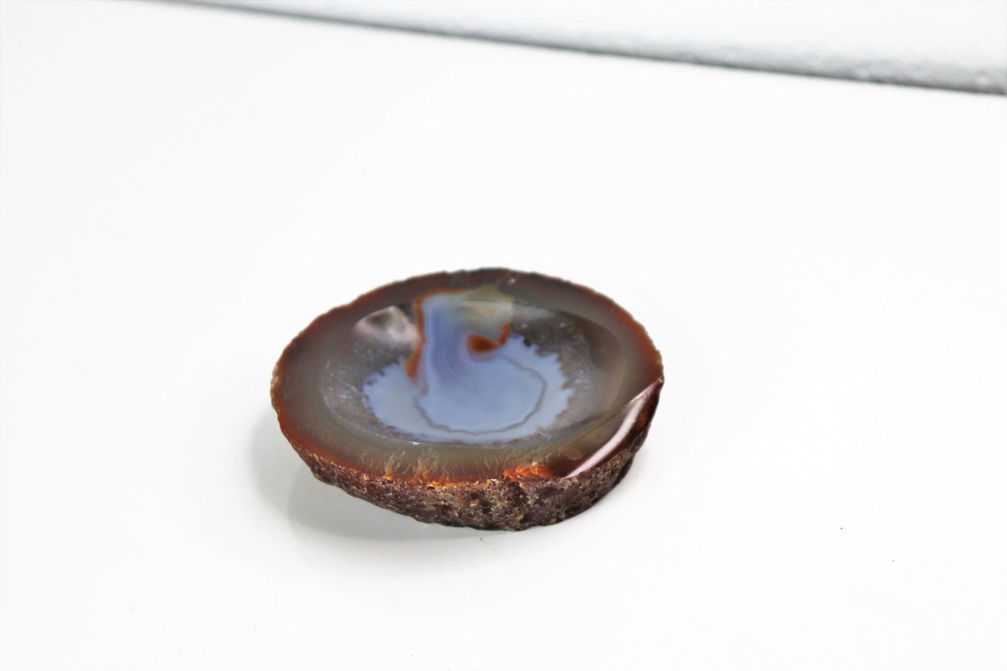 16) Small Agate Crystal Trinket Pot / Bowl,