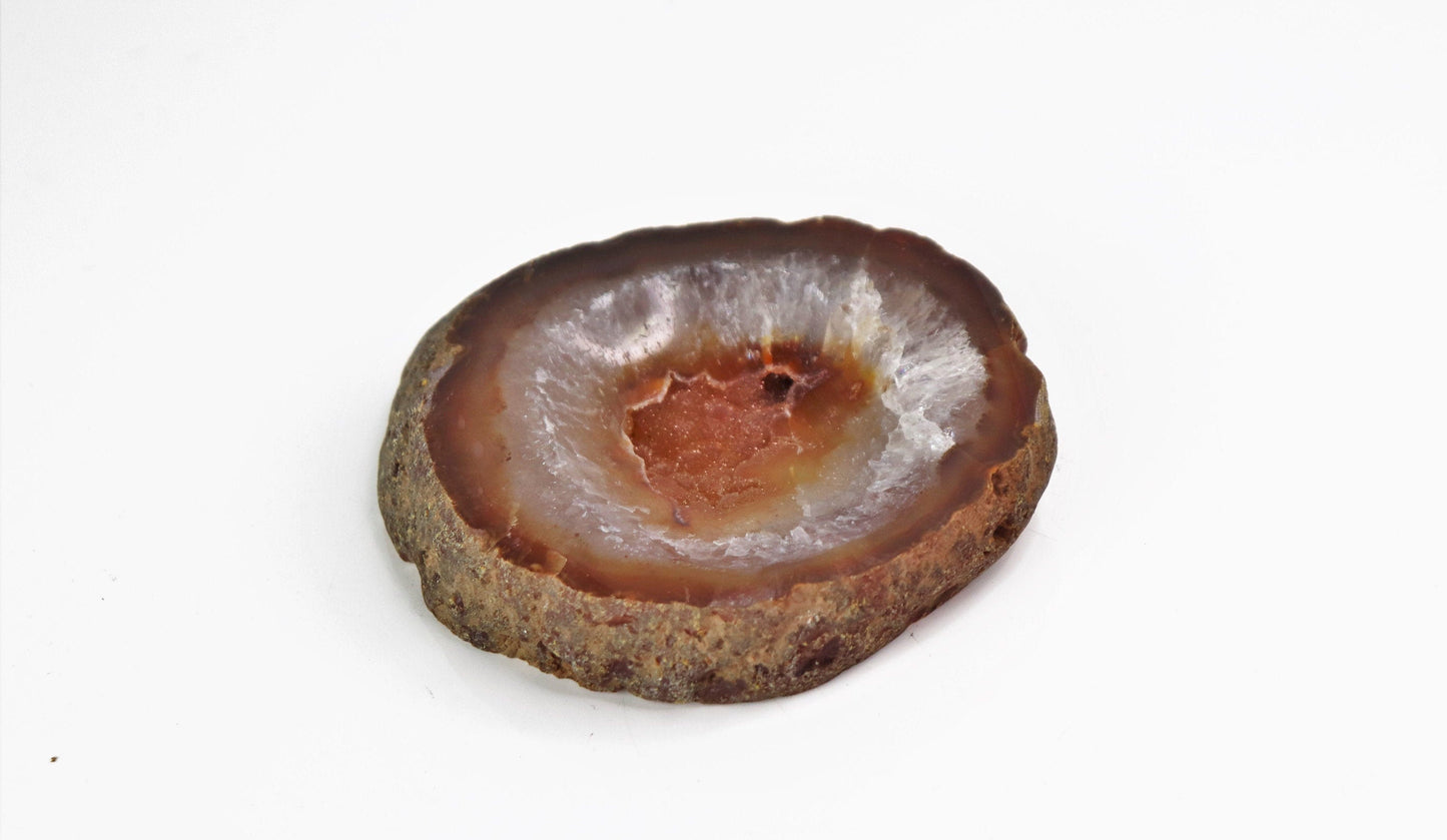 13) Small Agate Crystal Trinket Pot / Bowl,