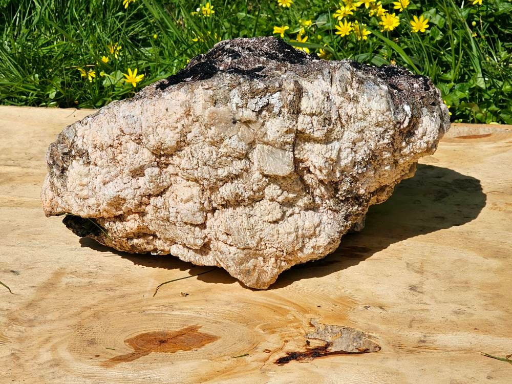 Very Large Black Tourmaline Crystal With Mica  16.7 KG