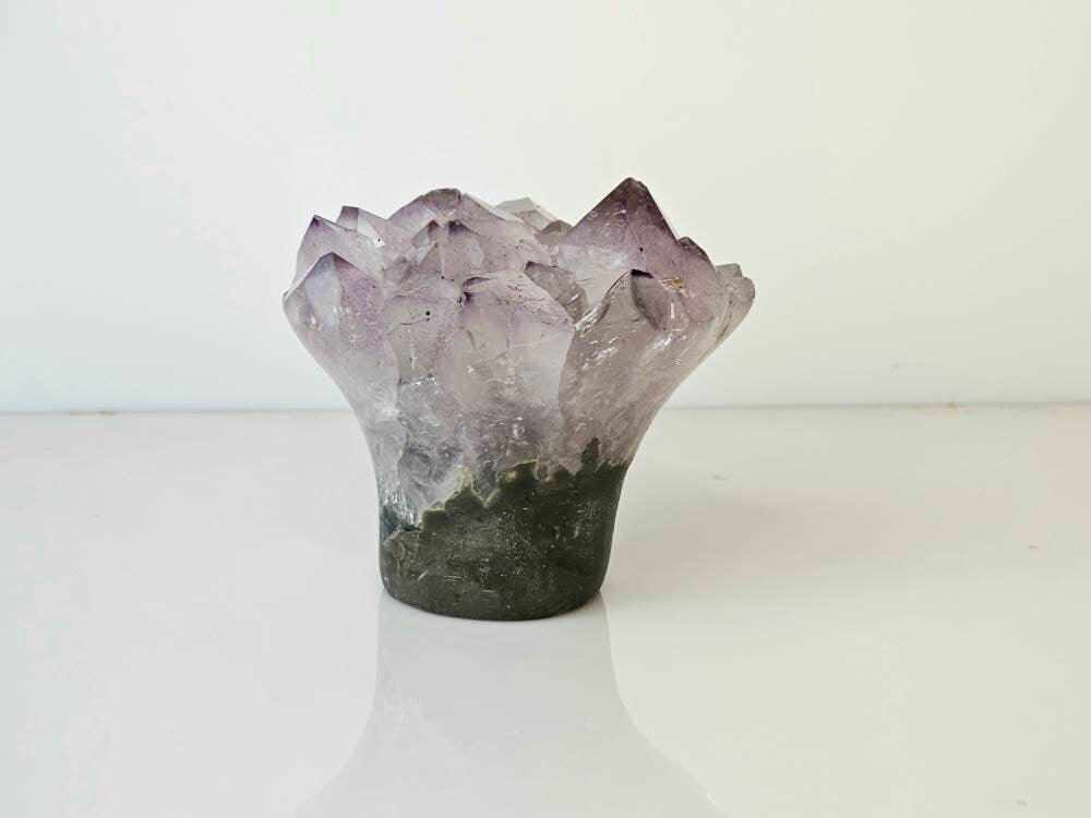 5) Amethyst Crystal Flower