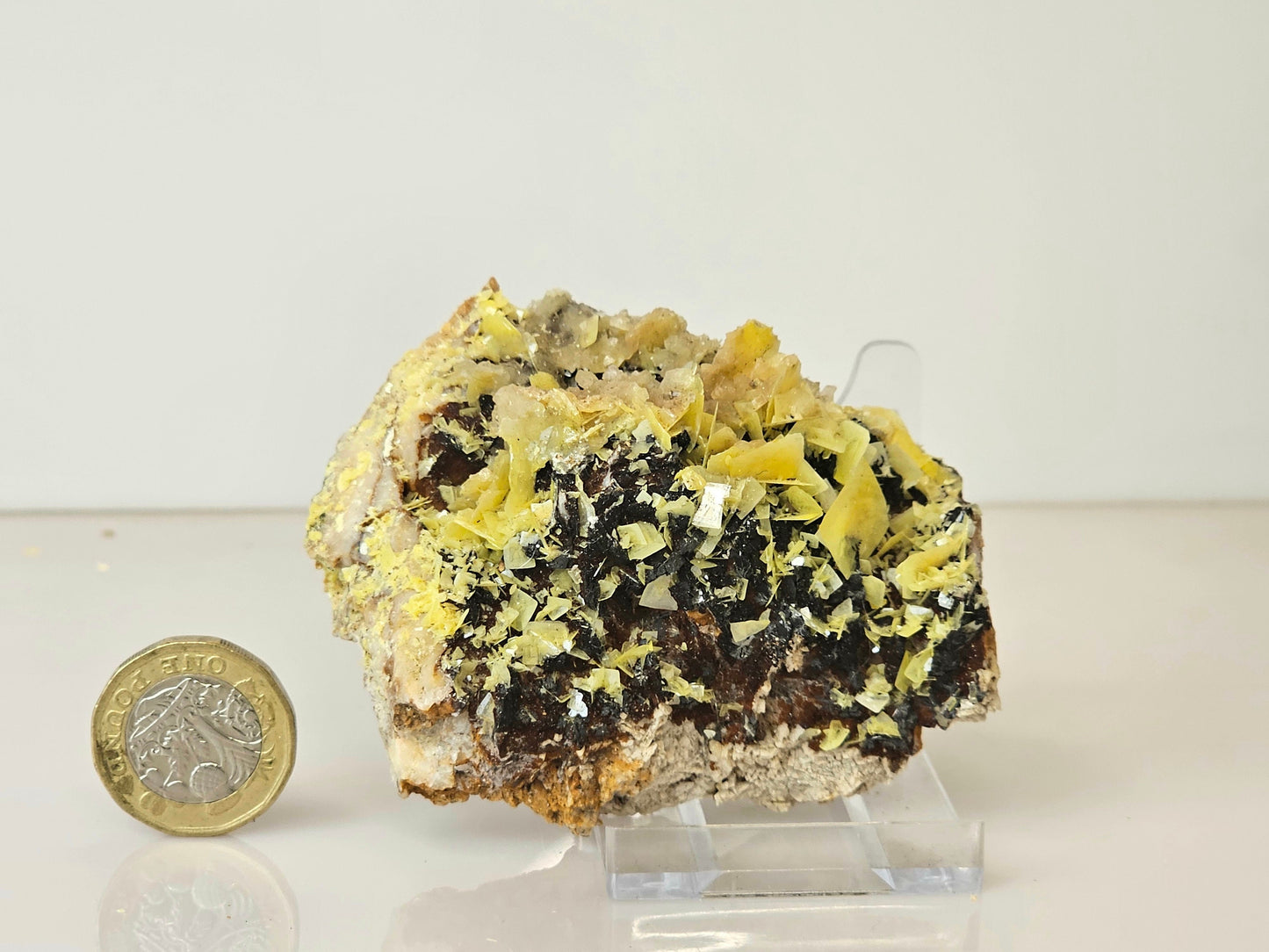 2) Yellow Wulfenite Crystal