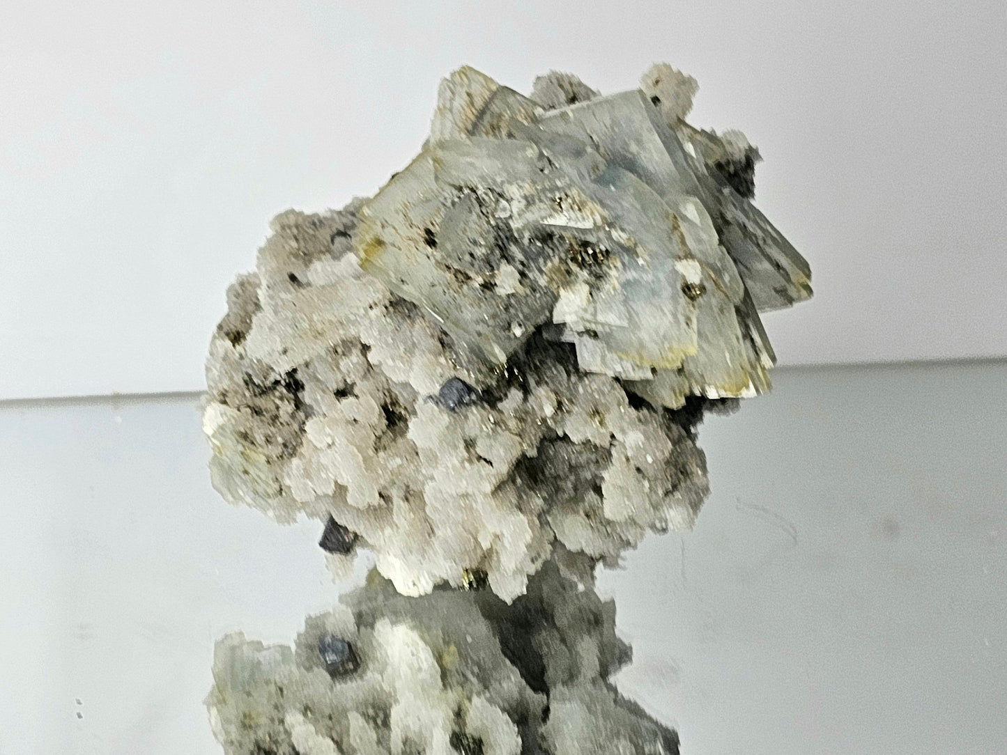 Blue Baryte Pyrite Crystal (#8)