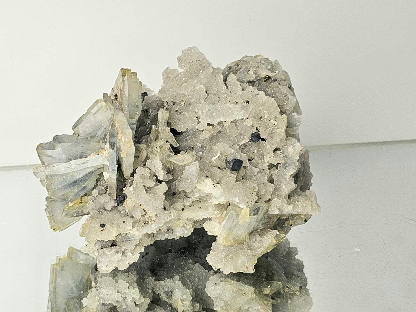 Blue Baryte Pyrite Crystal (#8)