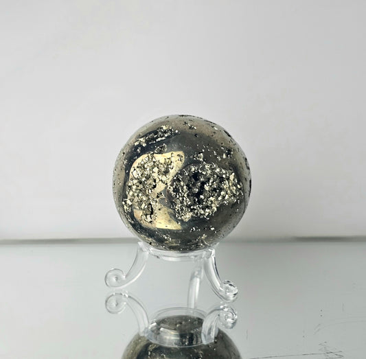 high quality pyrite crystal sphere