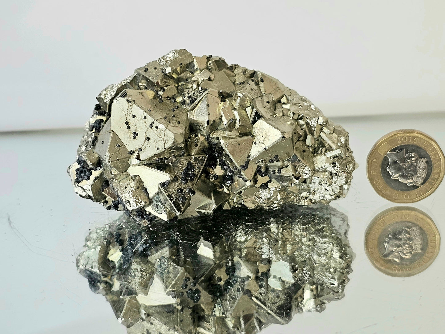 Octahedral Pyrite Crystal - Peru  (#25)