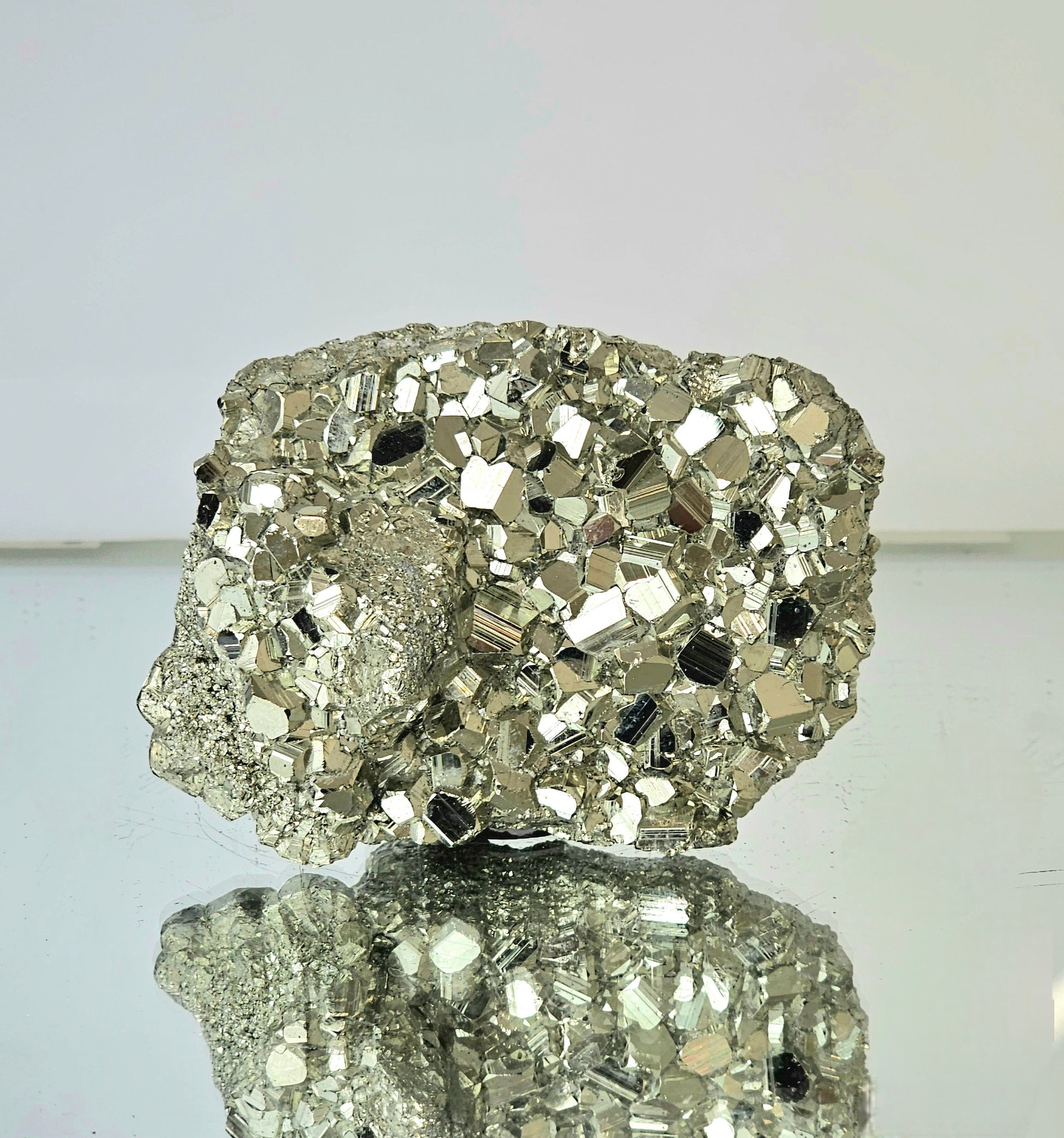 high quality pyrite crystal cluster