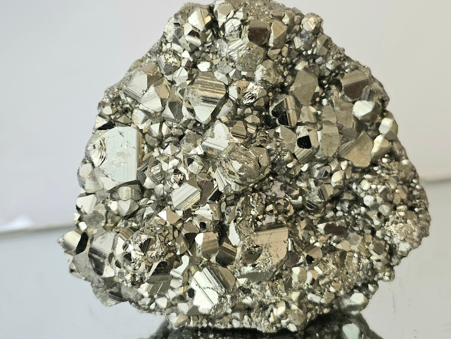 high quality peruvian pyrite crystal cluster