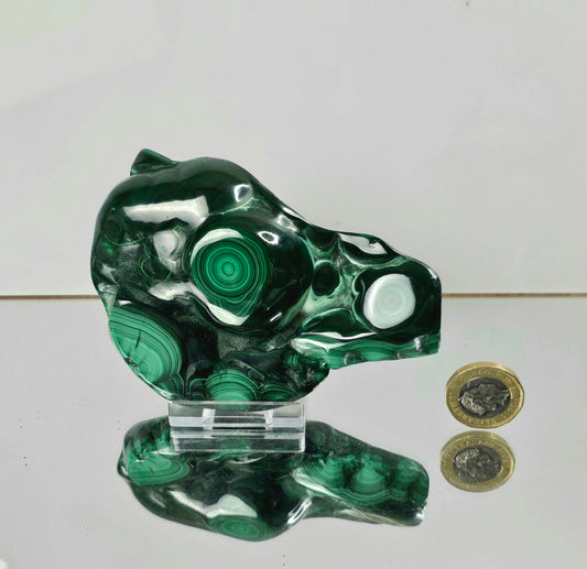 large malachite crystal high quality