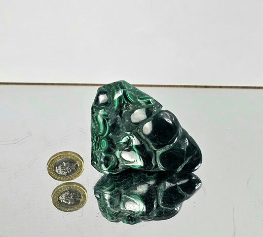 10) Large Chrysocolla Crystal Polished