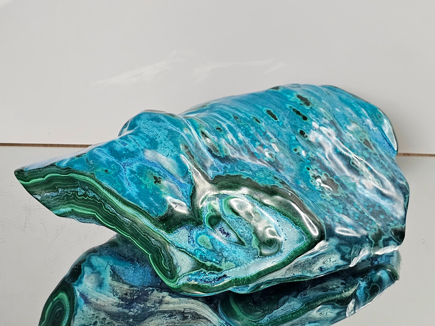 Very  Large Chrysocolla Crystal Polished