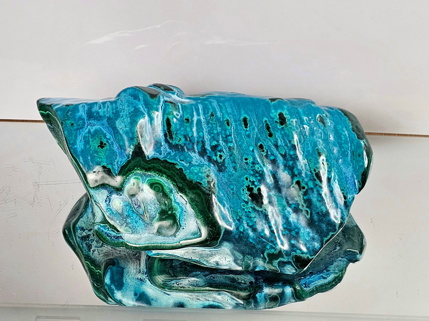 Very  Large Chrysocolla Crystal Polished