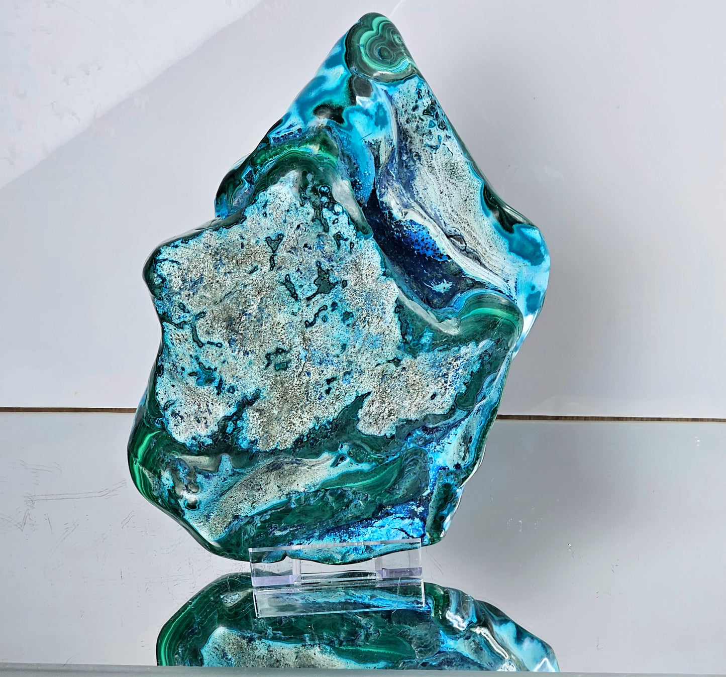 Very  Large Chrysocolla Crystal Polished