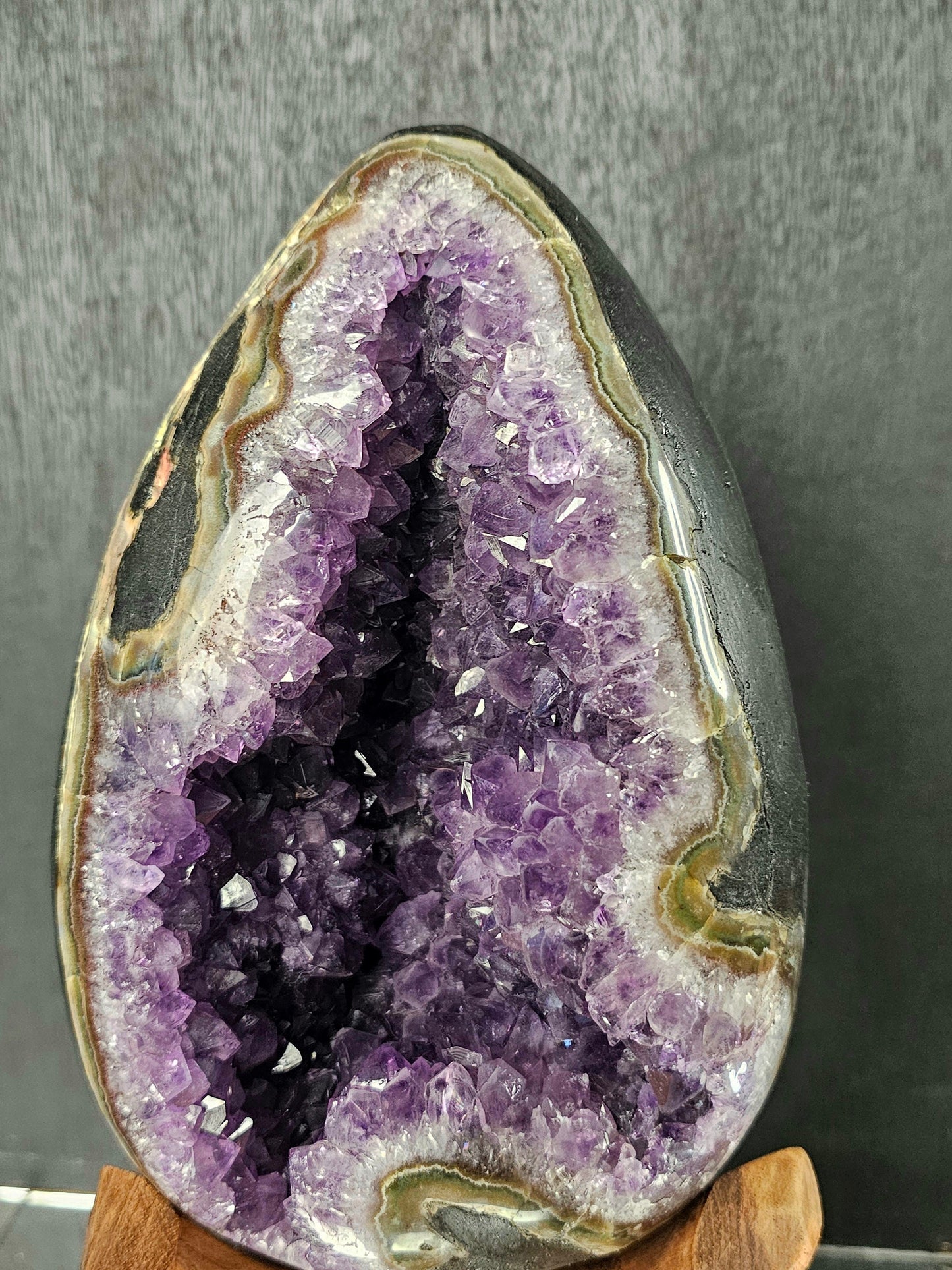 Large Uruguayan Amethyst Crystal Egg (#8)