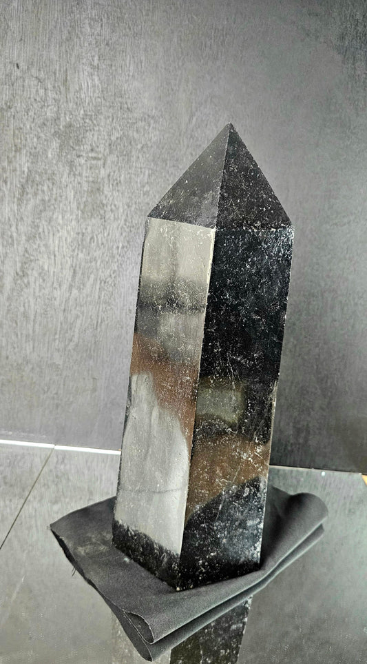Very Large Black Tourmaline Crystal Prism 13.63 KG