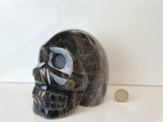 Large Crystal Skull Smoky Quartz