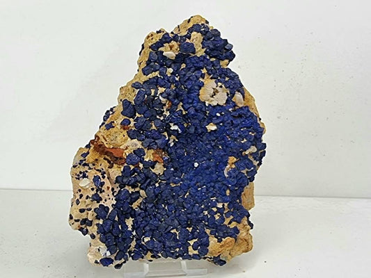 Large azurite crystal specimen