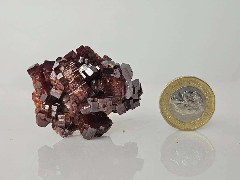 cubic high quality deep red vanadinite collector crystal