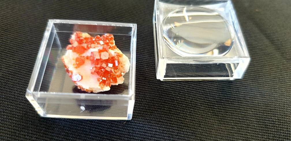 small vanadinite crystal in case atlas mountain