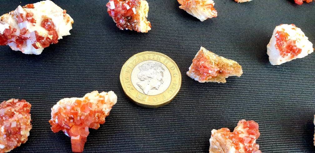 vanadinite crystal in case atlas mountain